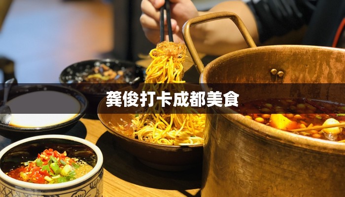 龚俊打卡成都美食