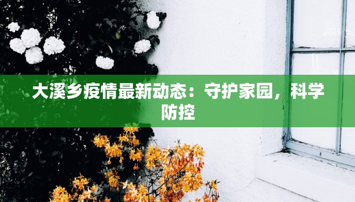 大溪乡疫情最新动态：守护家园，科学防控